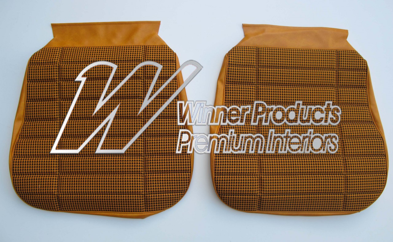 Holden Monaro HG Monaro GTS Coupe 15Z Indy Orange & Houndstooth Seat Covers (Image 3 of 6)