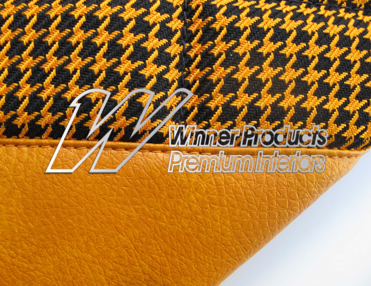 Holden Monaro HG Monaro GTS Coupe 15Z Indy Orange & Houndstooth Seat Covers (Image 6 of 6)