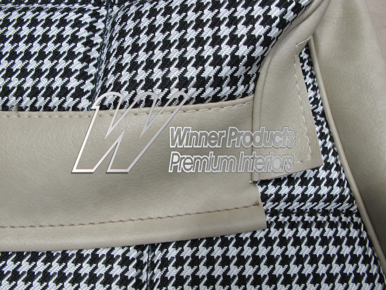 Holden Monaro HG Monaro GTS Coupe 18Y Sandalwood & Black & Houndstooth Seat Covers (Image 5 of 14)