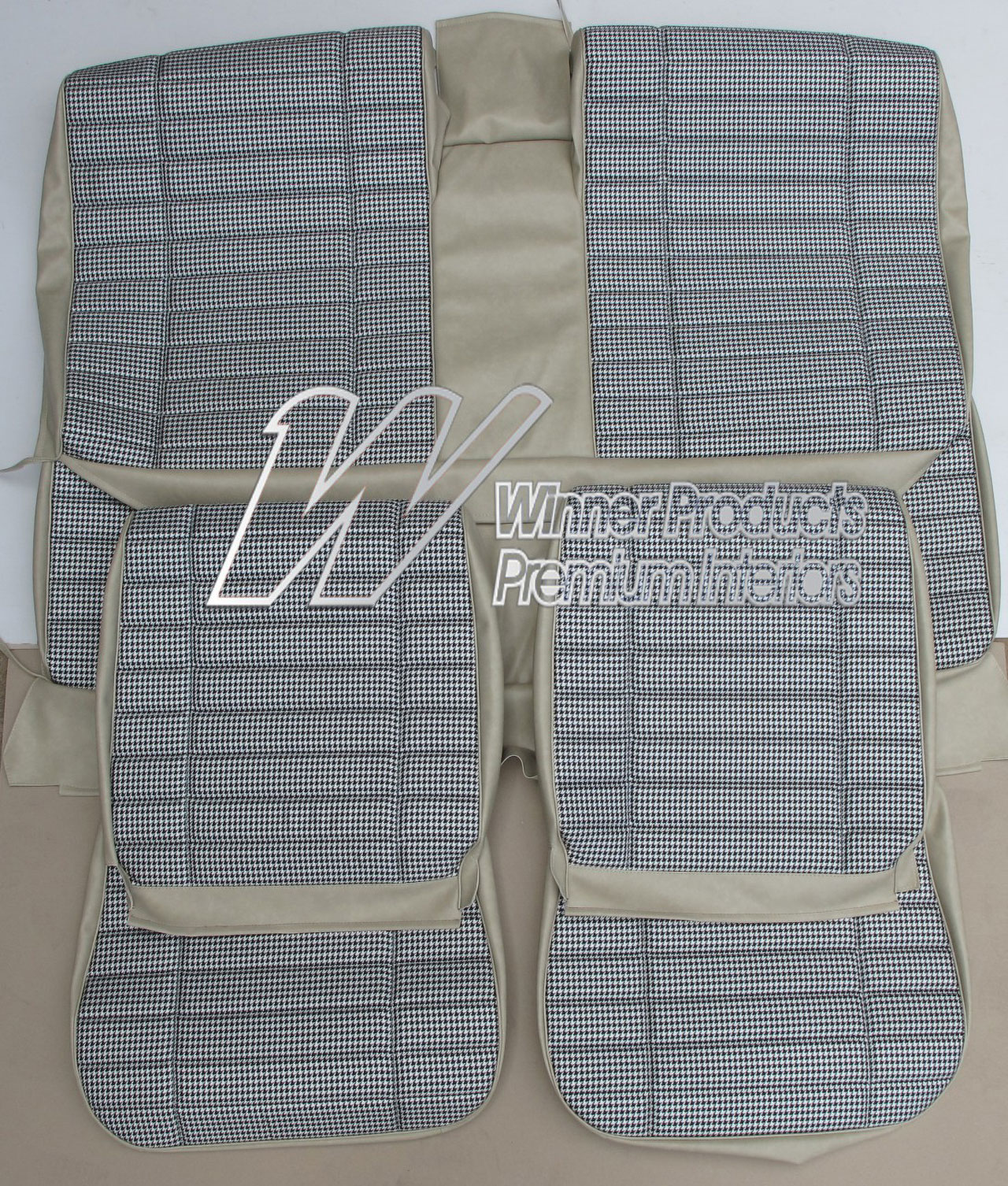 Holden Monaro HG Monaro GTS Coupe 18Y Sandalwood & Black & Houndstooth Seat Covers (Image 6 of 14)