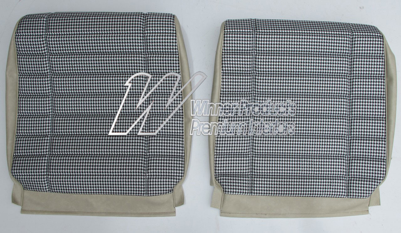 Holden Monaro HG Monaro GTS Coupe 18Y Sandalwood & Black & Houndstooth Seat Covers (Image 8 of 14)