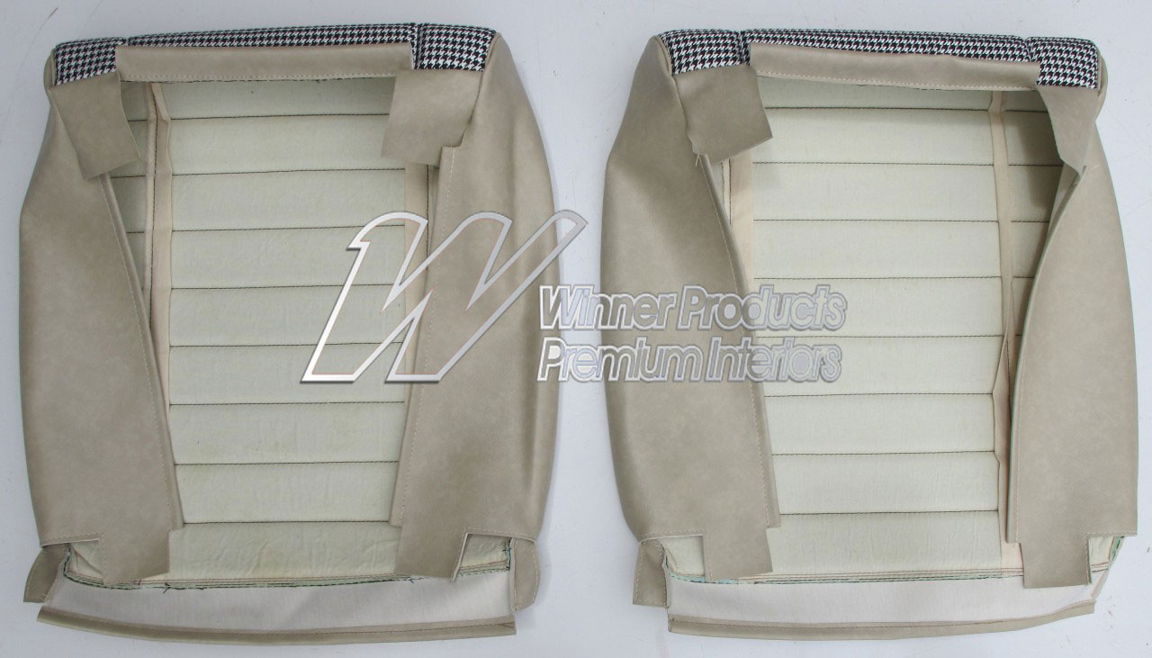 Holden Monaro HG Monaro GTS Coupe 18Y Sandalwood & Black & Houndstooth Seat Covers (Image 9 of 14)