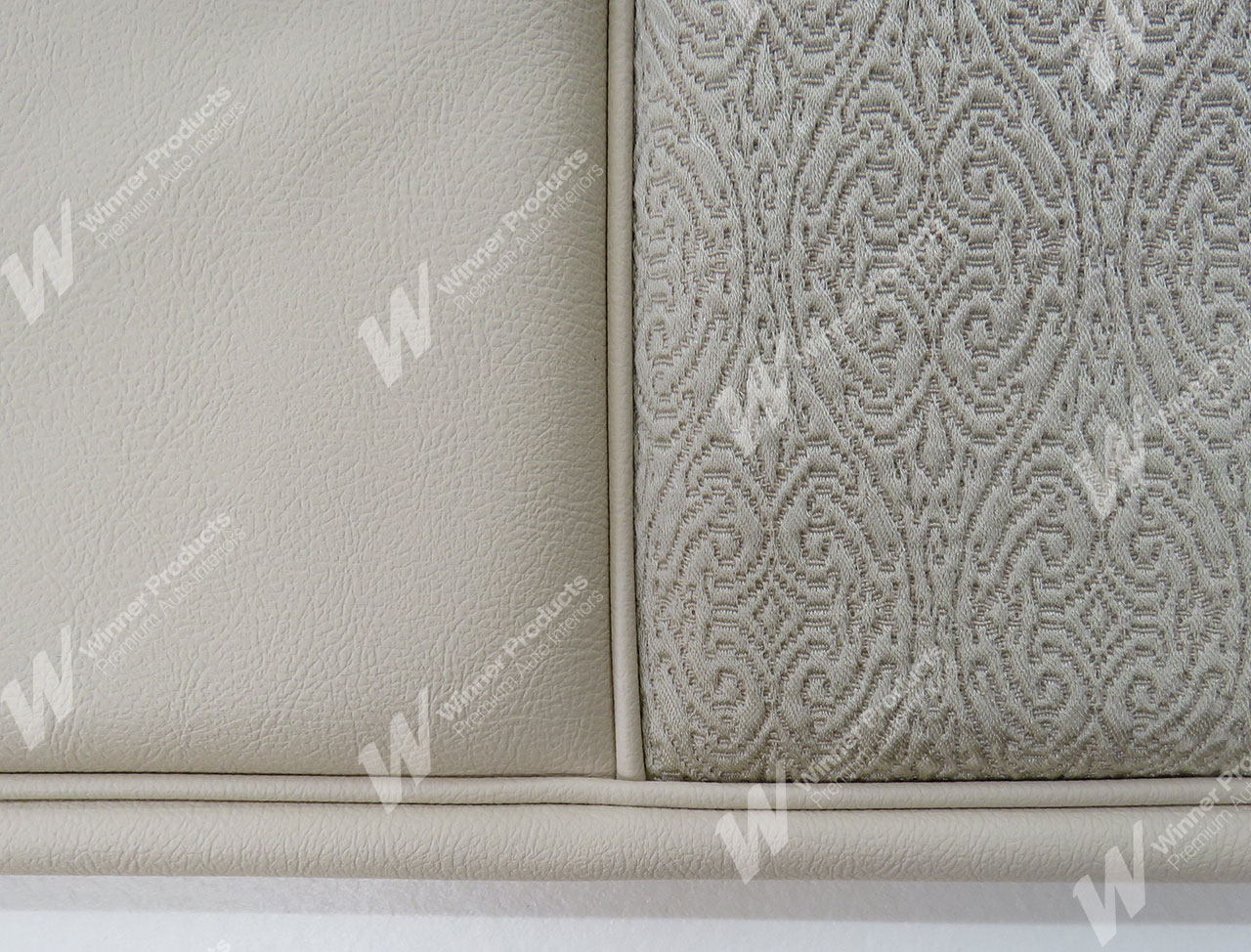 Holden Brougham HK Brougham Sedan 18M Blonde Ivory & Brocade Seat Covers (Image 6 of 8)