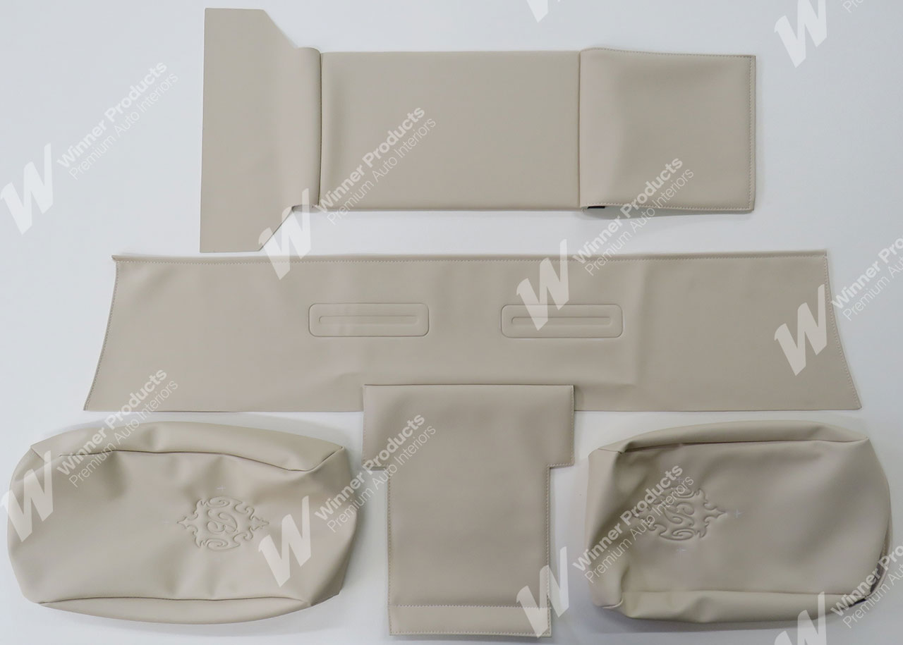 Holden Brougham HK Brougham Sedan 18M Blonde Ivory & Brocade Seat Covers (Image 7 of 8)