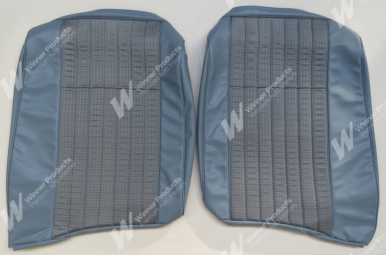 Holden Premier HK Premier Sedan 14S Light Teal & Castillion Weave Seat Covers (Image 4 of 7)