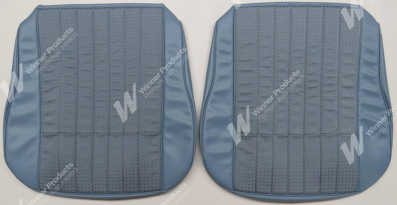 Holden Premier HK Premier Sedan 14S Light Teal & Castillion Weave Seat Covers (Image 3 of 7)