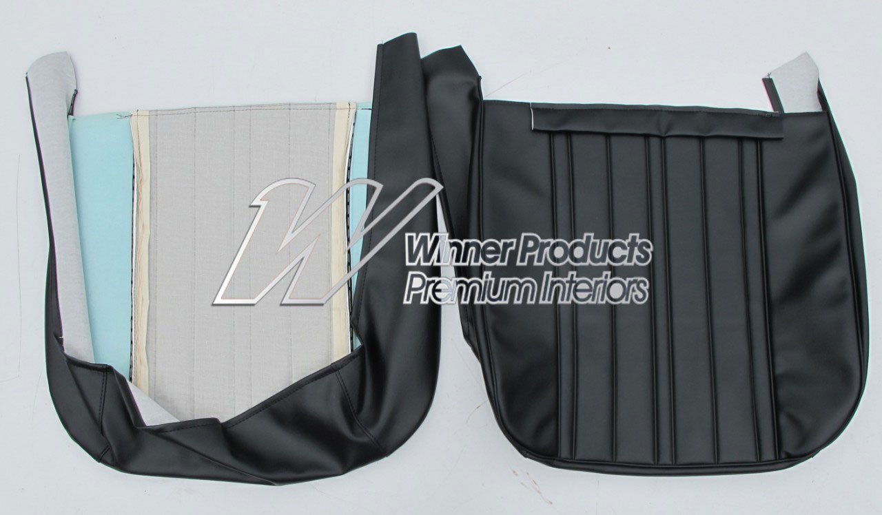 Holden Kingswood HK Kingswood Sedan 10E Black Seat Covers (Image 7 of 14)