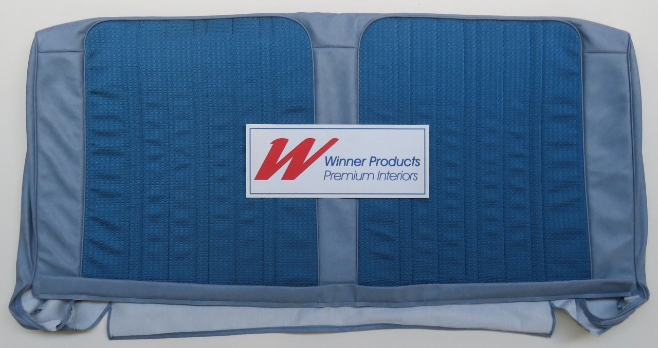 Holden Kingswood HK Kingswood Sedan 14L Jacana Blue & Castillion Weave Seat Covers (Image 2 of 6)