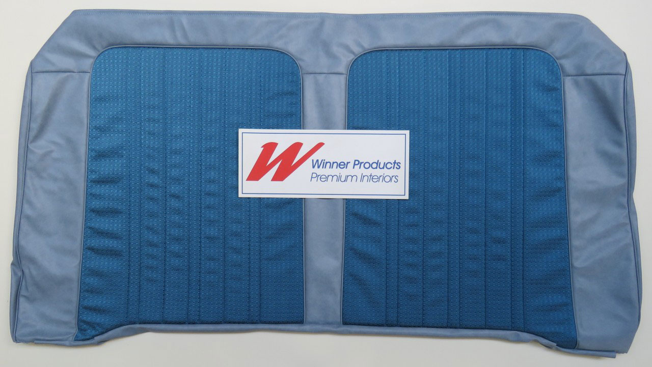 Holden Kingswood HK Kingswood Sedan 14L Jacana Blue & Castillion Weave Seat Covers (Image 5 of 6)