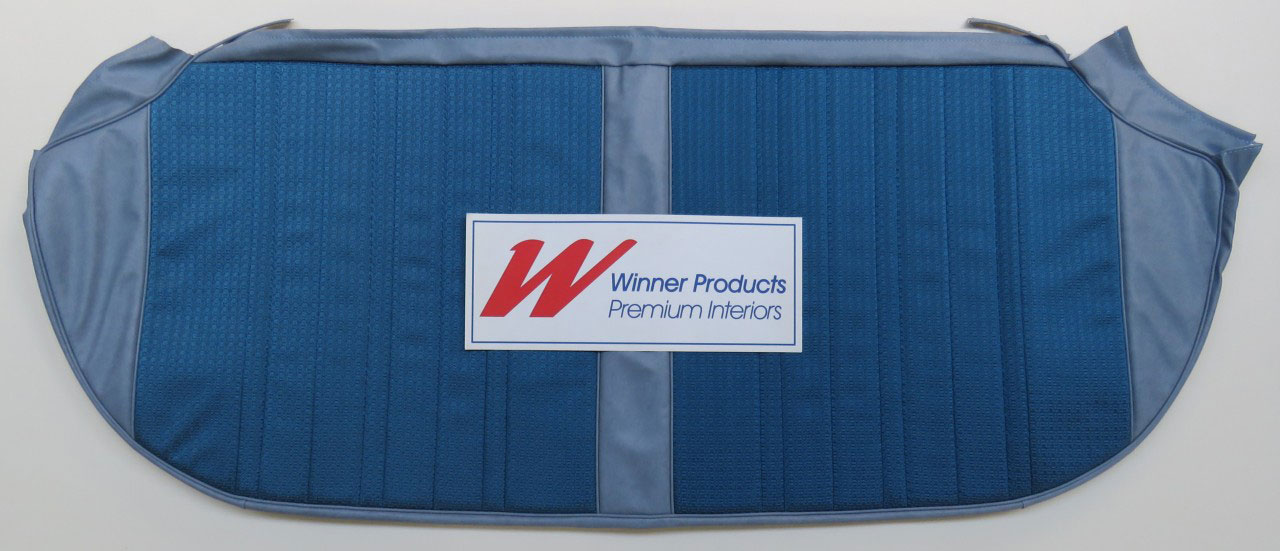 Holden Kingswood HK Kingswood Sedan 14L Jacana Blue & Castillion Weave Seat Covers (Image 6 of 6)