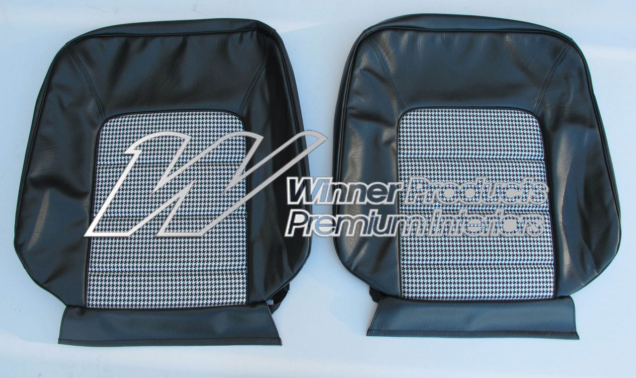 Holden Monaro HQ Monaro GTS Coupe Sep-Feb 73 10Y Black & Houndstooth Seat Covers (Image 2 of 10)