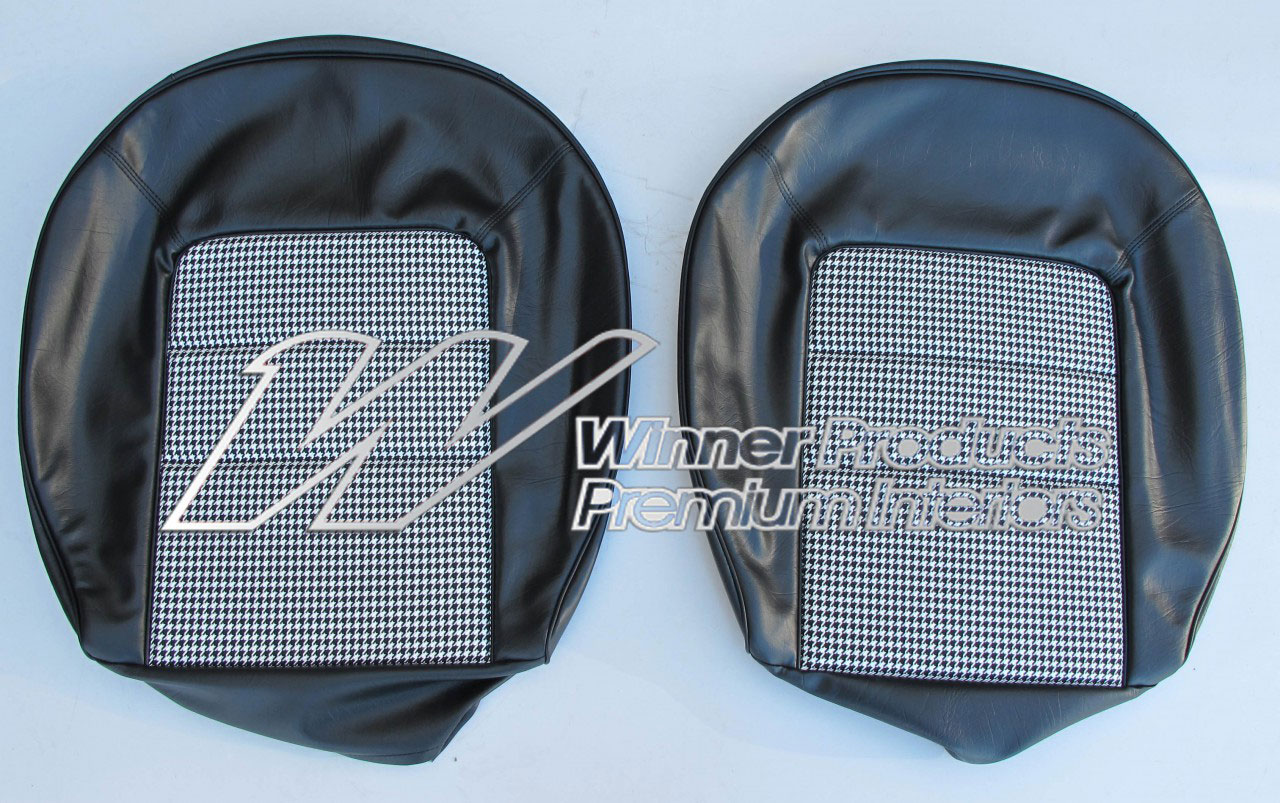 Holden Monaro HQ Monaro GTS Coupe Sep-Feb 73 10Y Black & Houndstooth Seat Covers (Image 5 of 10)