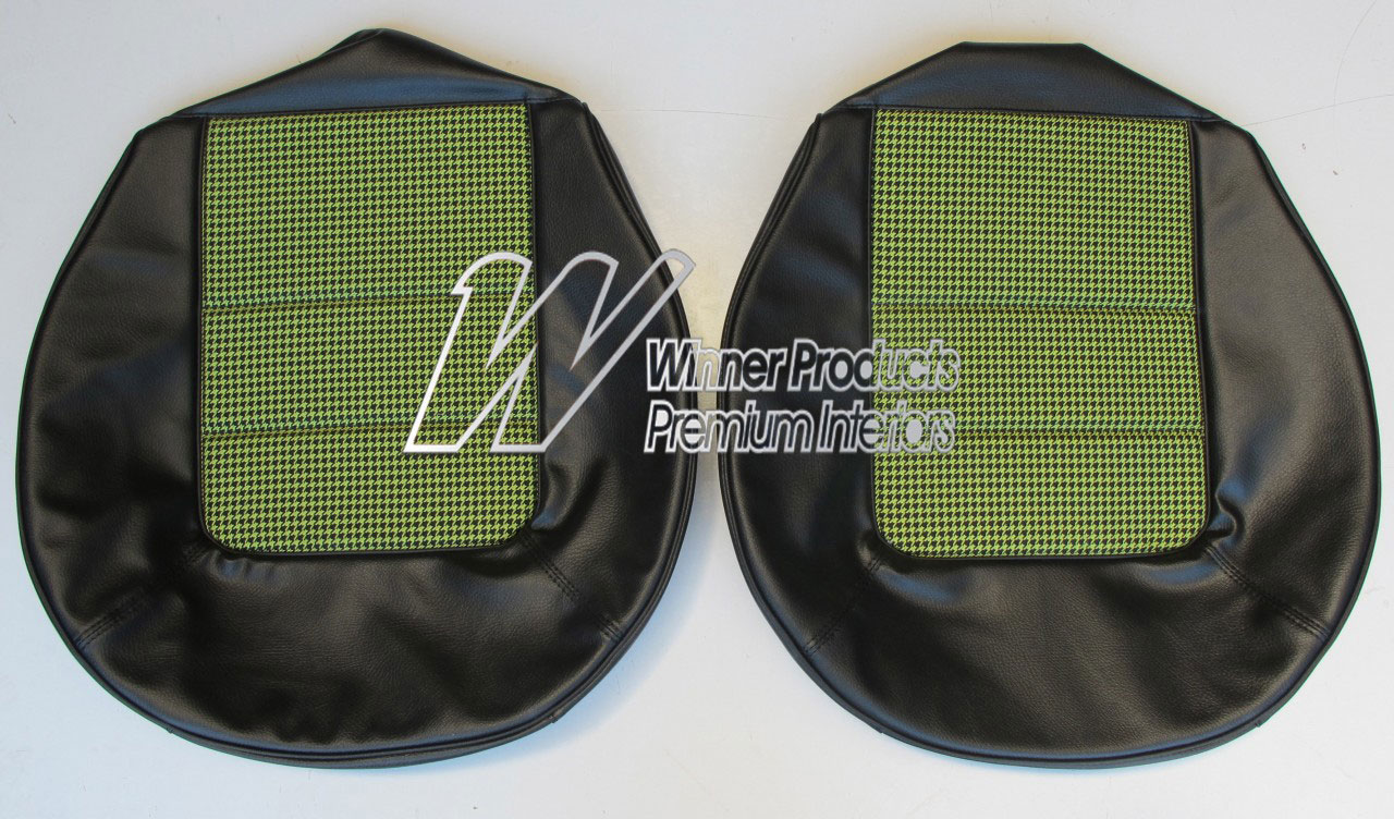 Holden Monaro HQ Monaro GTS Coupe Sep-Feb 73 10Z Black & Houndstooth Seat Covers (Image 2 of 9)