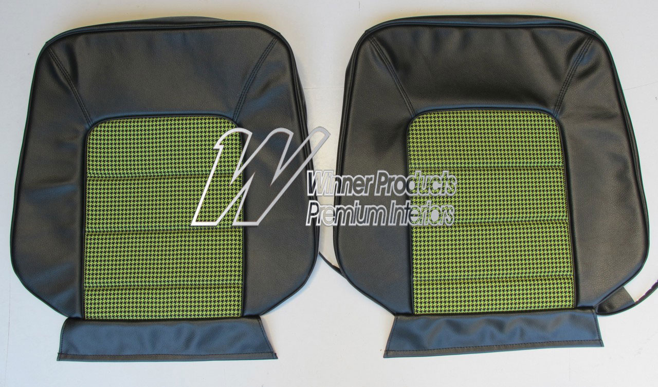 Holden Monaro HQ Monaro GTS Coupe Sep-Feb 73 10Z Black & Houndstooth Seat Covers (Image 5 of 9)