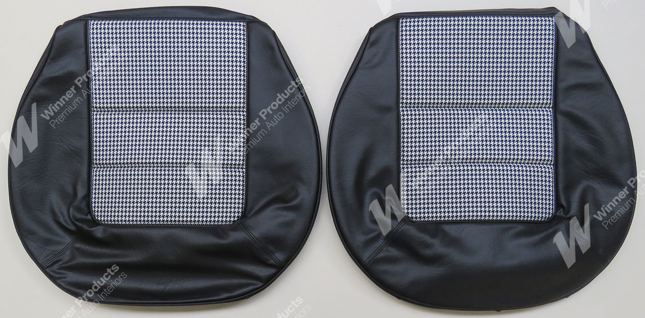 Holden Monaro HQ Monaro GTS Coupe Mar-Sep 74 30Y Black & Herringbone Seat Covers (Image 3 of 7)
