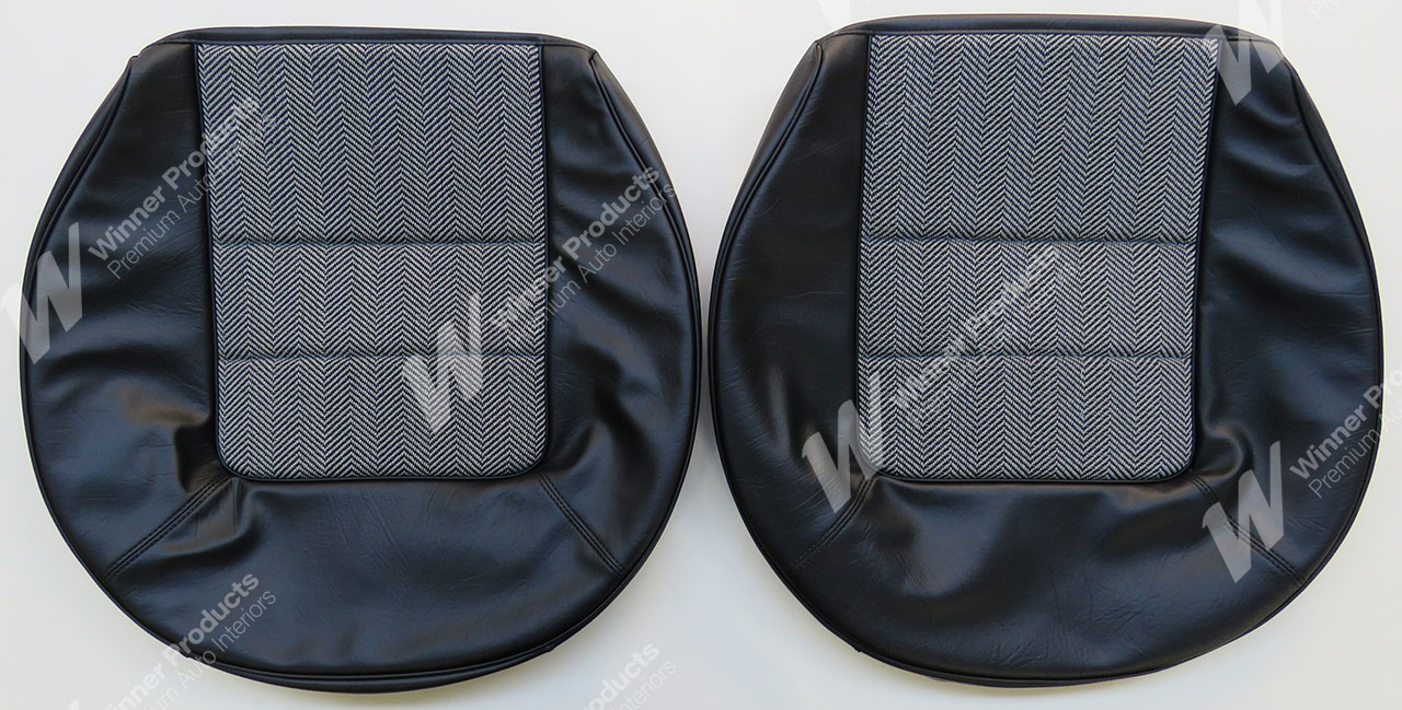 Holden Monaro HQ Monaro GTS Sedan Mar-Sep 74 30Y Black & Herringbone Seat Covers (Image 3 of 7)