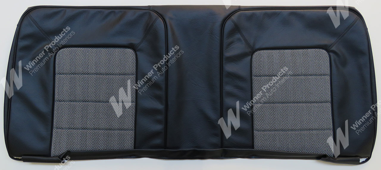 Holden Monaro HQ Monaro GTS Sedan Mar-Sep 74 30Y Black & Herringbone Seat Covers (Image 4 of 7)