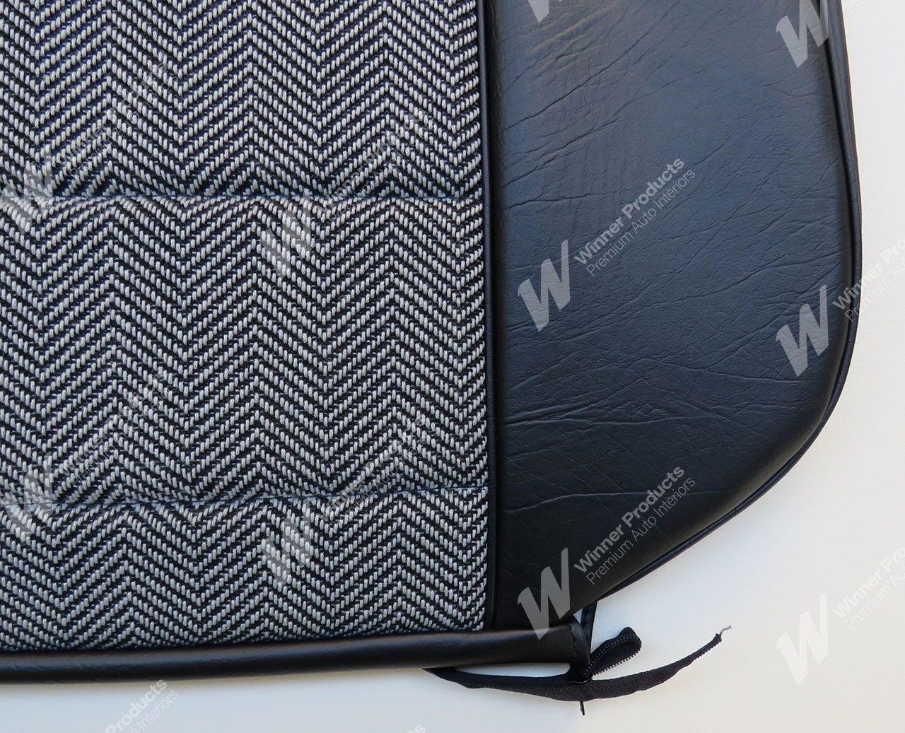 Holden Monaro HQ Monaro GTS Sedan Mar-Sep 74 30Y Black & Herringbone Seat Covers (Image 7 of 7)
