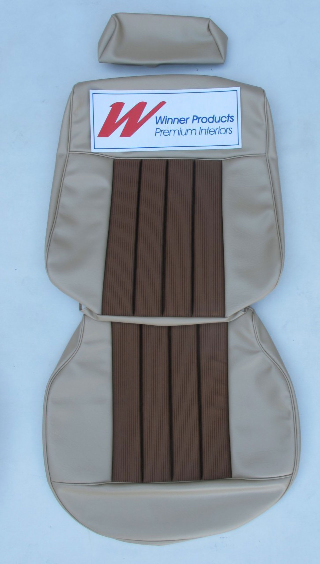 Holden Monaro HQ Monaro LS C Mar-Sep 74 38T Doeskin & Chestnut & Cloth Seat Covers (Image 3 of 9)