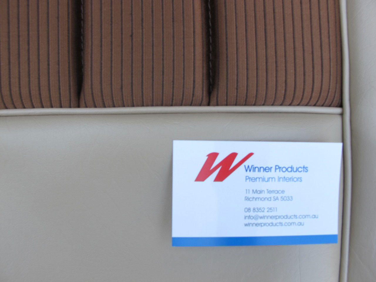 Holden Monaro HQ Monaro LS C Mar-Sep 74 38T Doeskin & Chestnut & Cloth Seat Covers (Image 7 of 9)