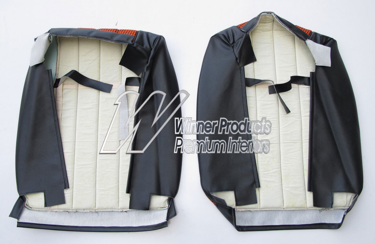 Holden Monaro HT Monaro GTS Coupe 10Z Black & Houndstooth Seat Covers (Image 10 of 12)