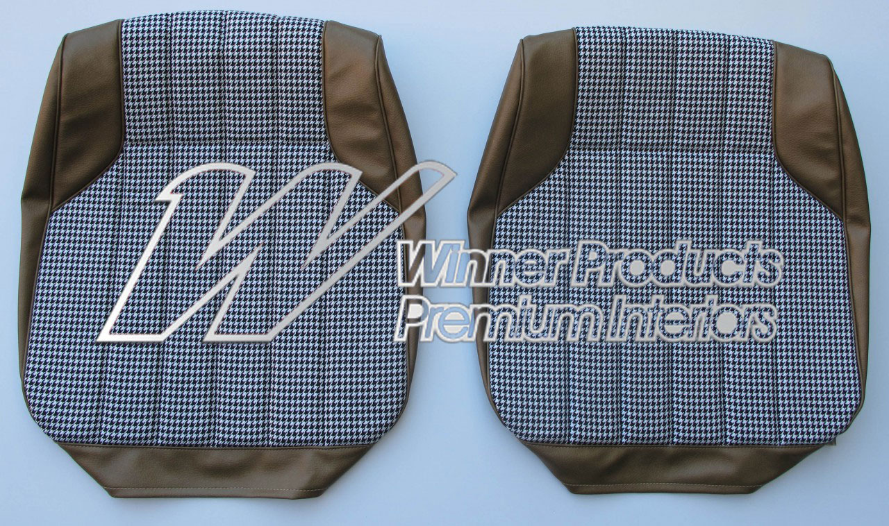 Holden Monaro HT Monaro GTS Coupe 11Y Antique Gold & Houndstooth Seat Covers (Image 7 of 11)