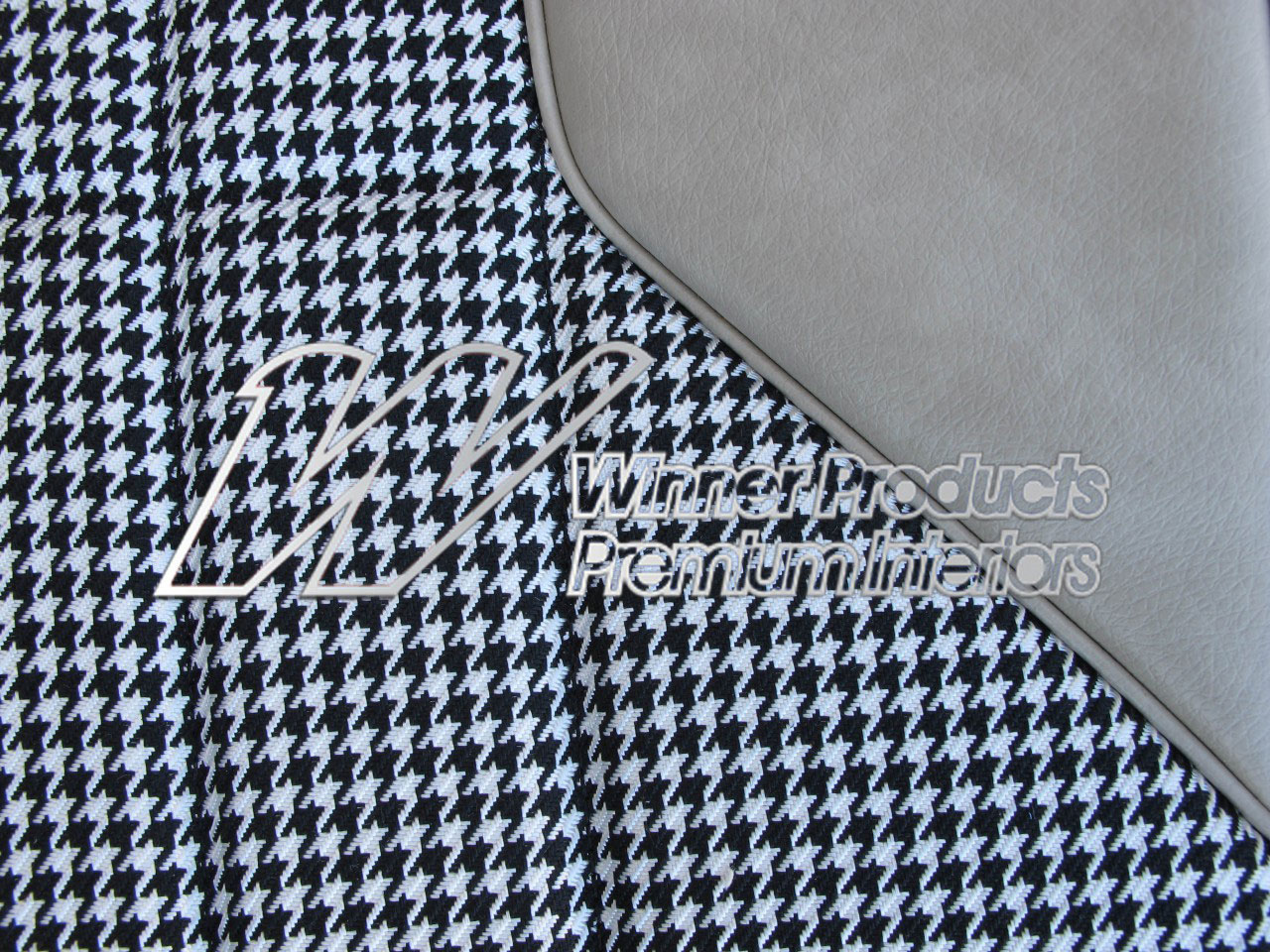 Holden Monaro HT Monaro GTS Coupe 18Y Sandalwood & Black & Houndstooth Seat Covers (Image 9 of 10)