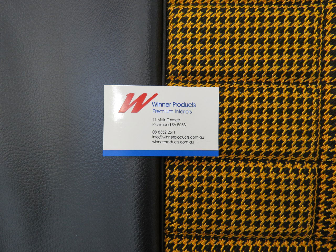 Holden Torana LC Torana GTR Coupe 40L Black & Houndstooth Seat Covers (Image 3 of 7)