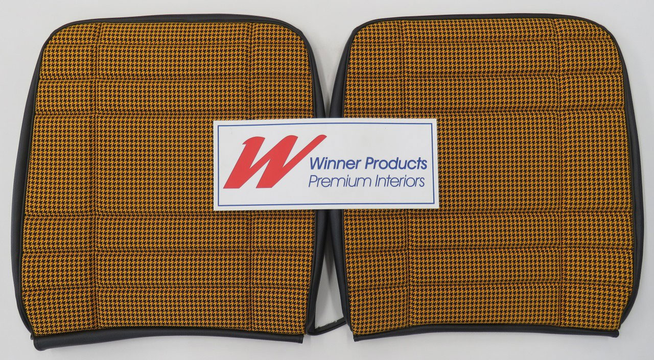 Holden Torana LC Torana GTR Coupe 40L Black & Houndstooth Seat Covers (Image 6 of 7)