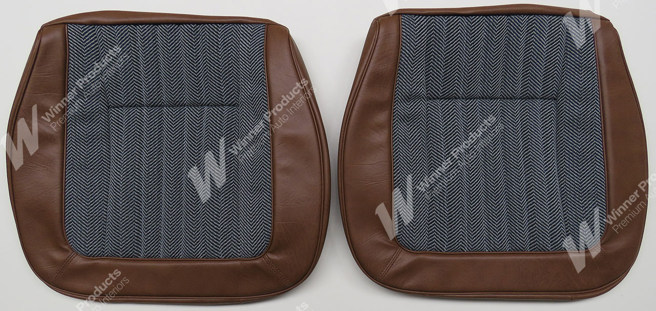 Holden Torana LH Torana SLR Sedan 66X Chestnut & Herringbone Seat Covers (Image 3 of 7)