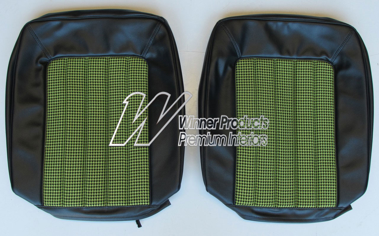 Holden Torana LJ Torana GTR Coupe 40Z Black & Houndstooth Seat Covers (Image 7 of 11)