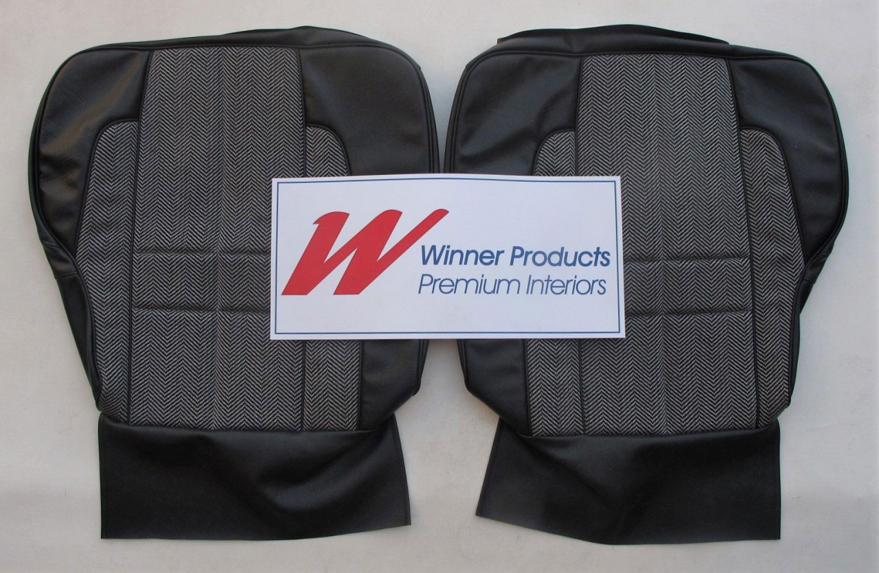 Holden Torana LX Torana SLR Sedan 18X Slate Black Seat Covers (Image 8 of 10)