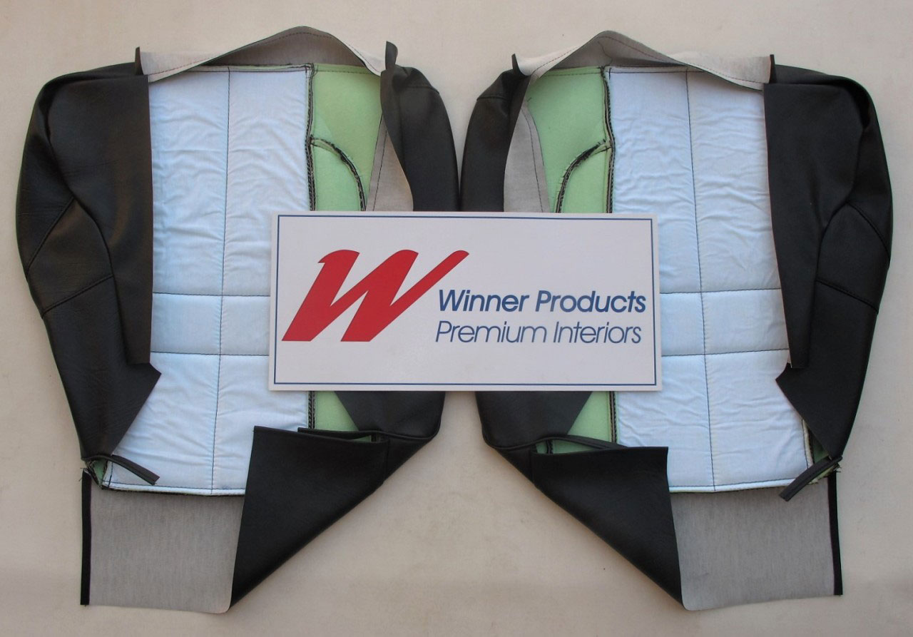 Holden Torana LX Torana SLR Sedan 18X Slate Black Seat Covers (Image 9 of 10)